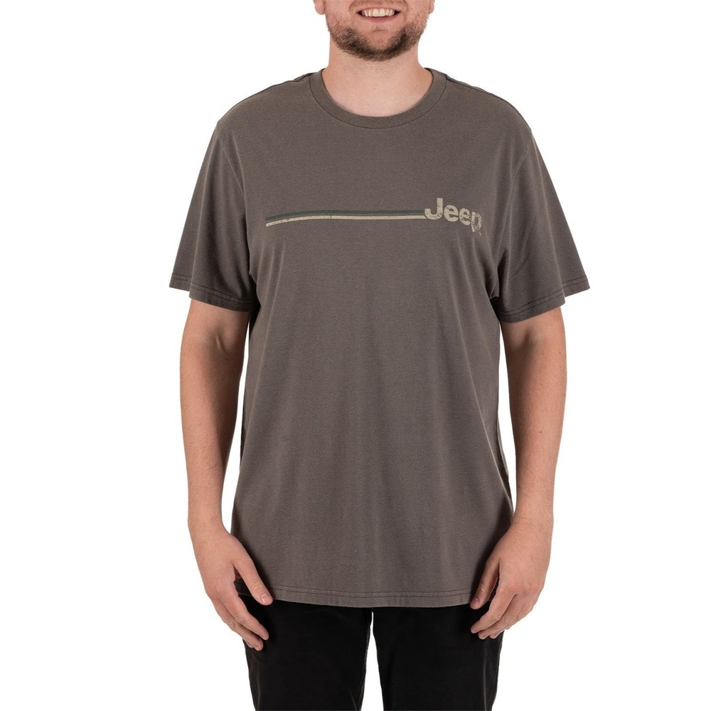 Licensed Mens Tee Size XL Brown Moto Graphic Crewneck Short Sleeve Relaxed